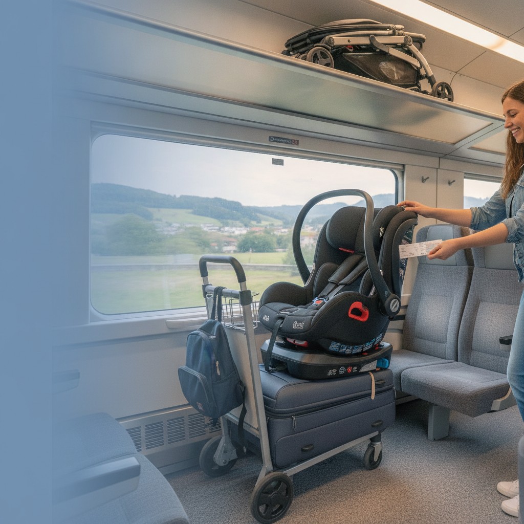 Comment voyager en train avec un siège auto ? Bagage, location et astuces pratiques